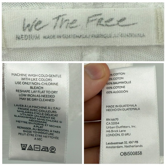 Free People We The Free Be My Baby Short Sleeve Tee in White | XS - Picture 5 of 6